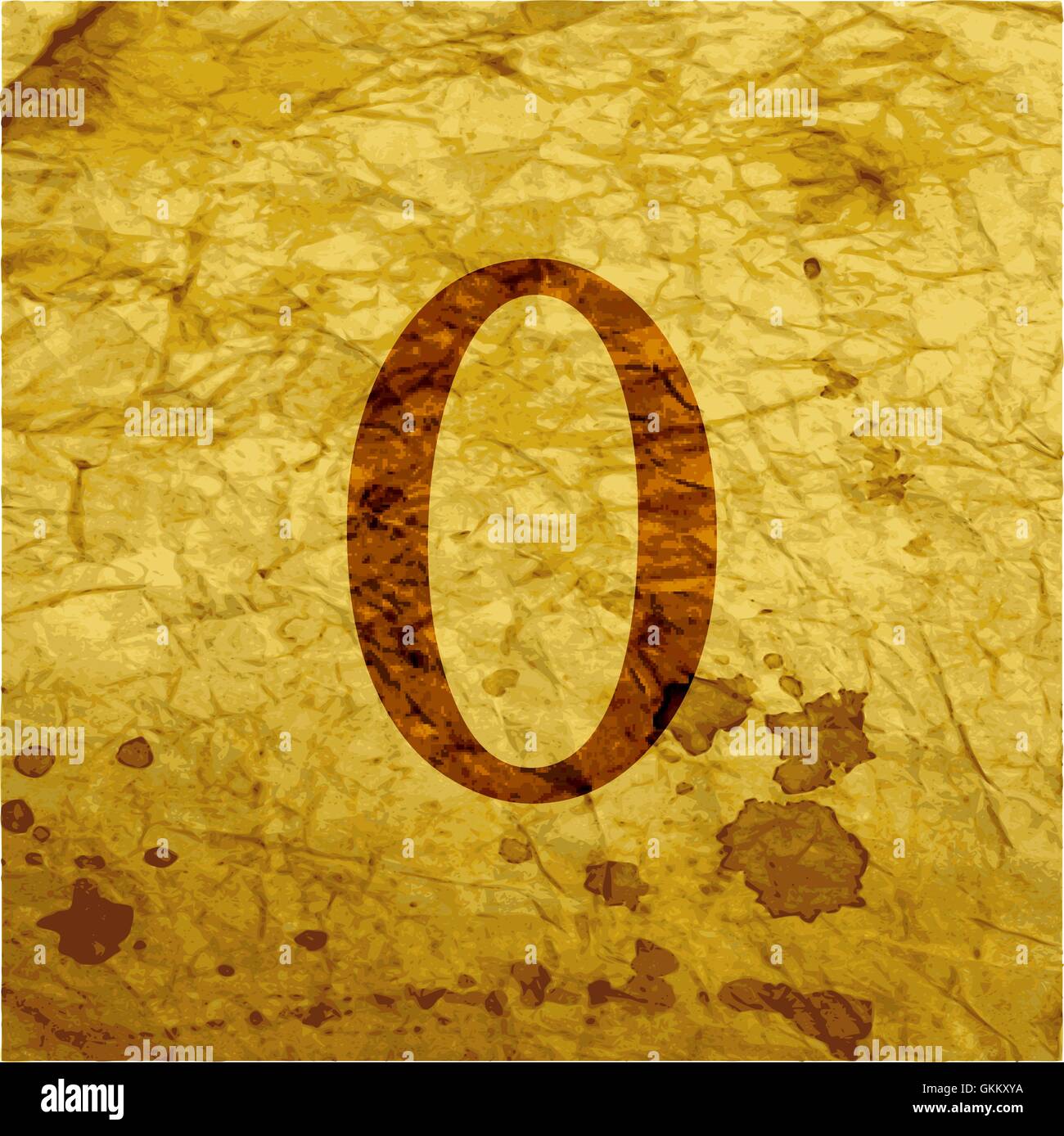 number zero icon symbol Flat modern web design with long shadow and ...
