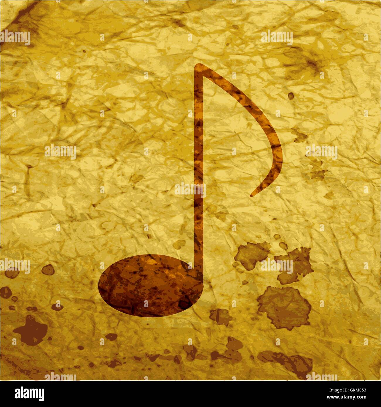Music elements notes web icon, flat design Stock Vector Image & Art - Alamy