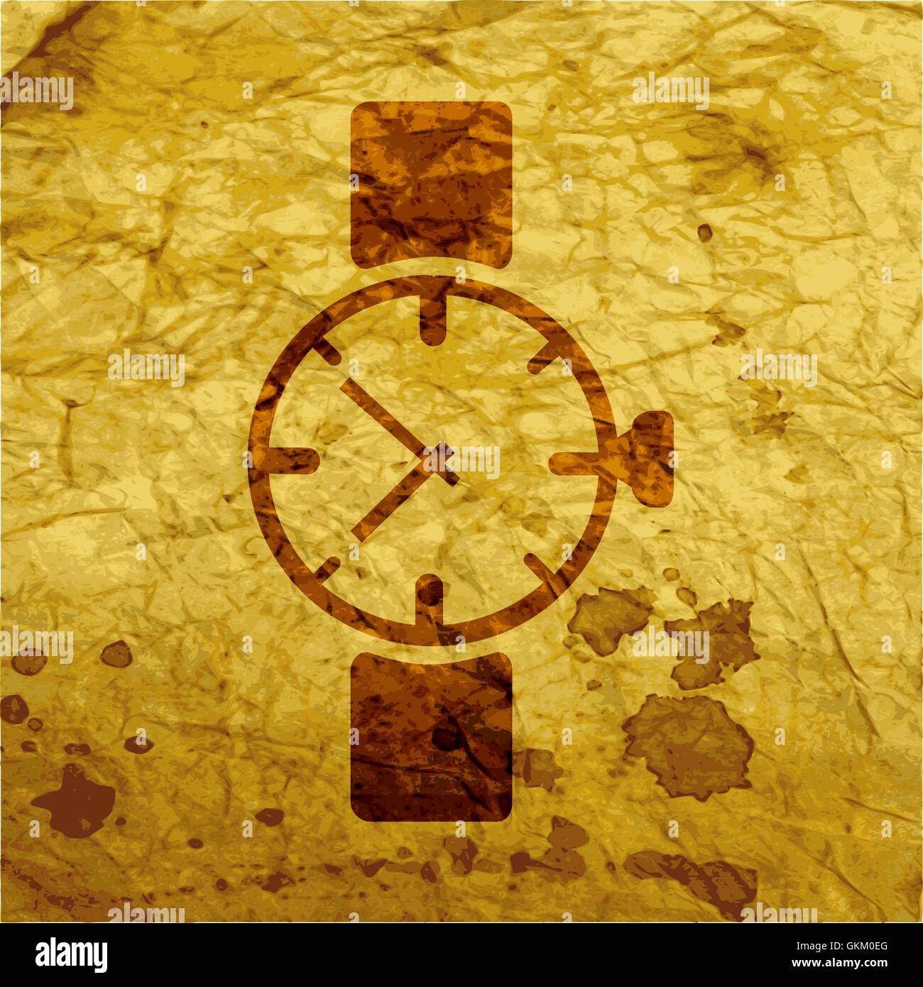 Digital Clock Face Stock Vector Images Alamy