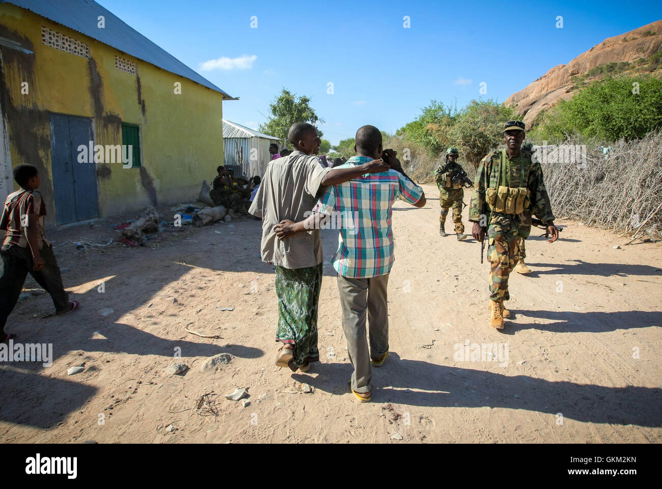 SOMALIA, Buur-Hakba: In a handout photograph taken and released by the