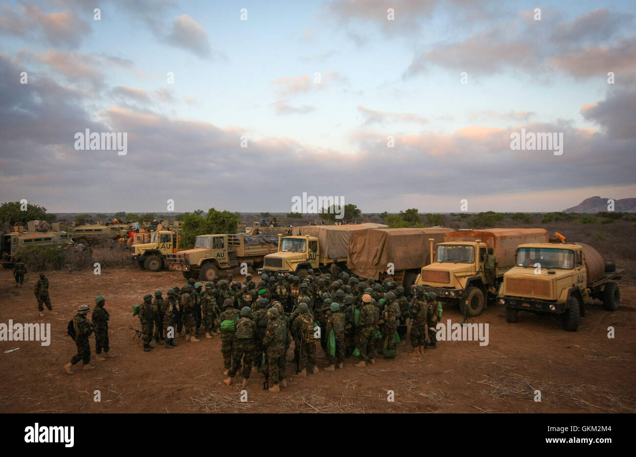 SOMALIA, Buur-Hakba: In a handout photograph taken and released by the