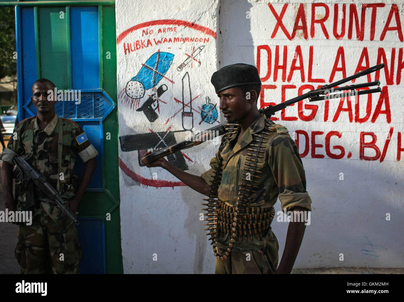 SOMALIA, Buur-Hakba: In a photograph taken and released by the African