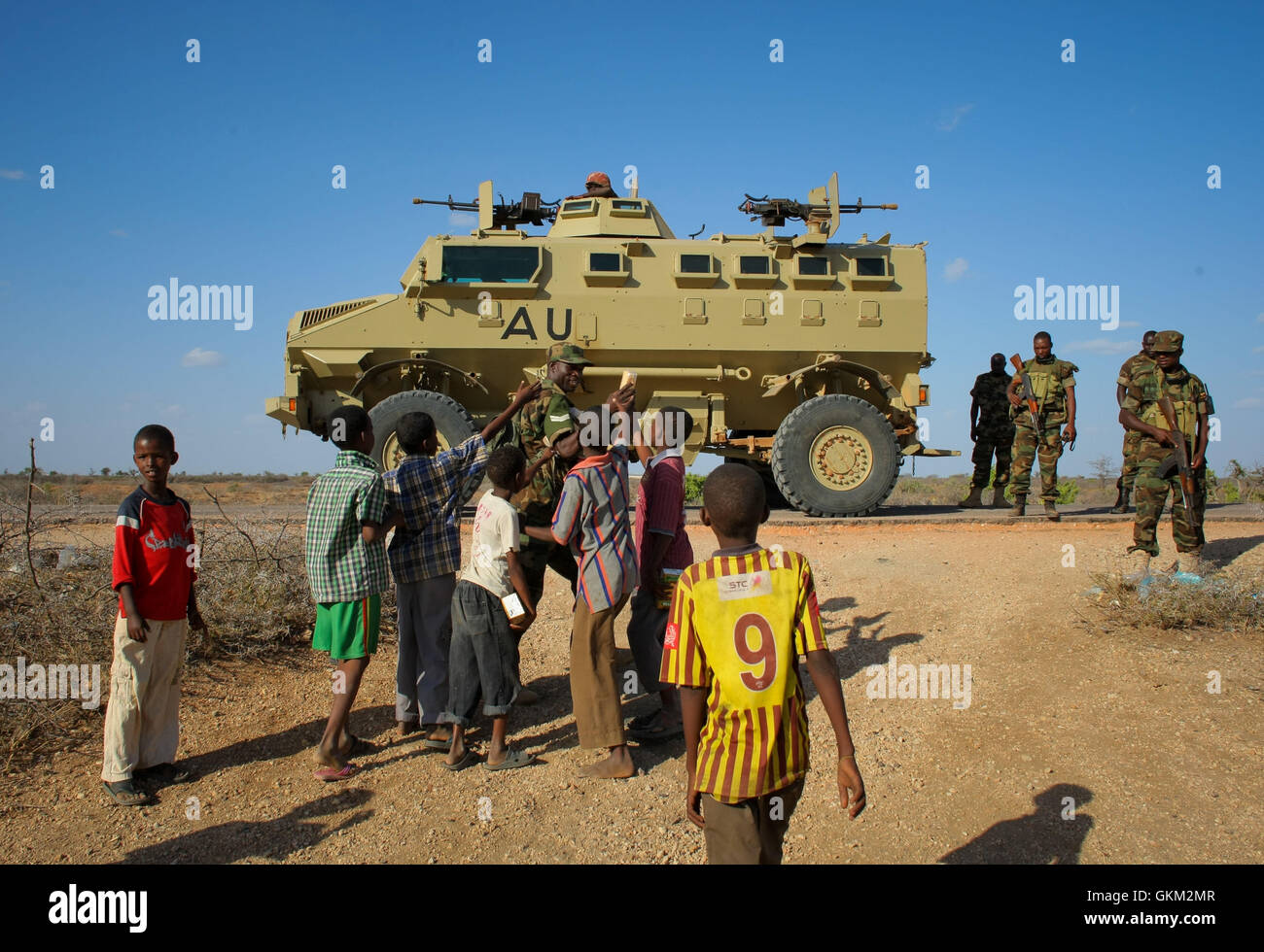 SOMALIA, Buur-Hakba: In a photograph taken and released by the African