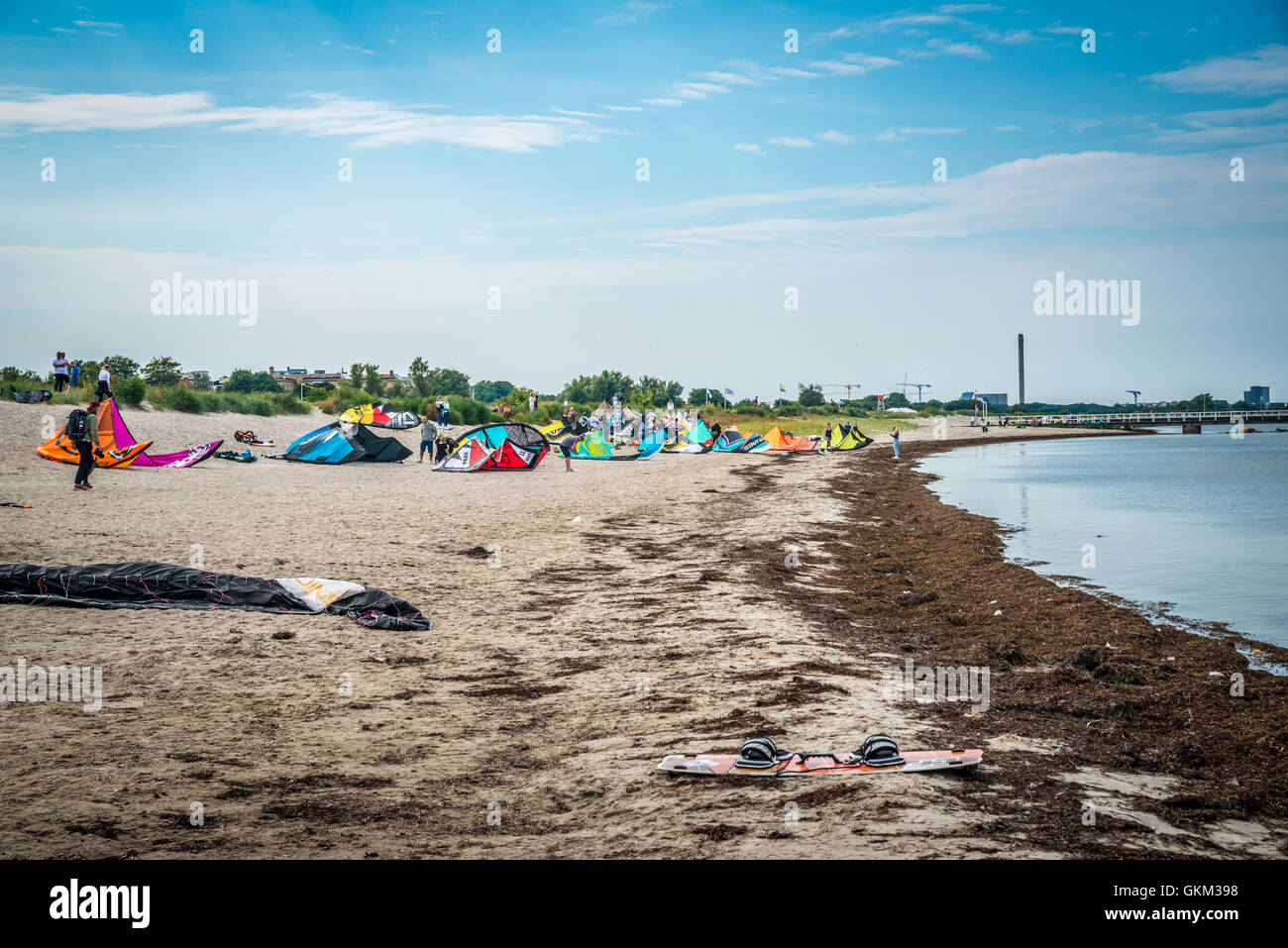 Malmö, Sweden. 20th Aug, 2016. The kitesurfing race Battle of the Sund