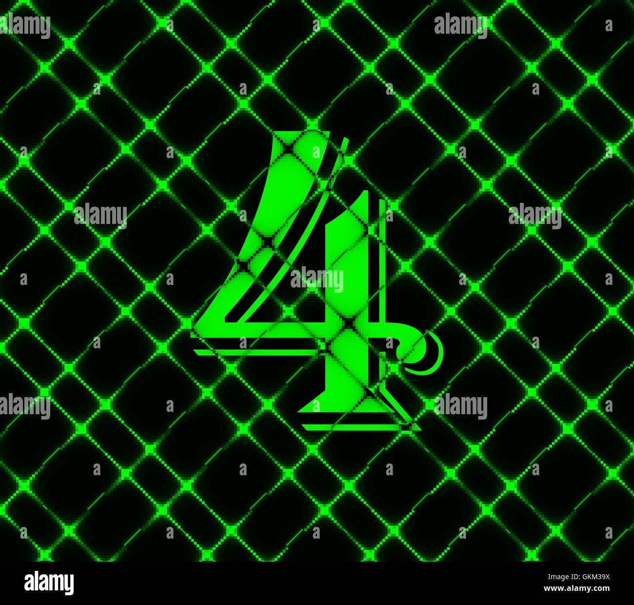 number four icon symbol Flat modern web design with long shadow and ...