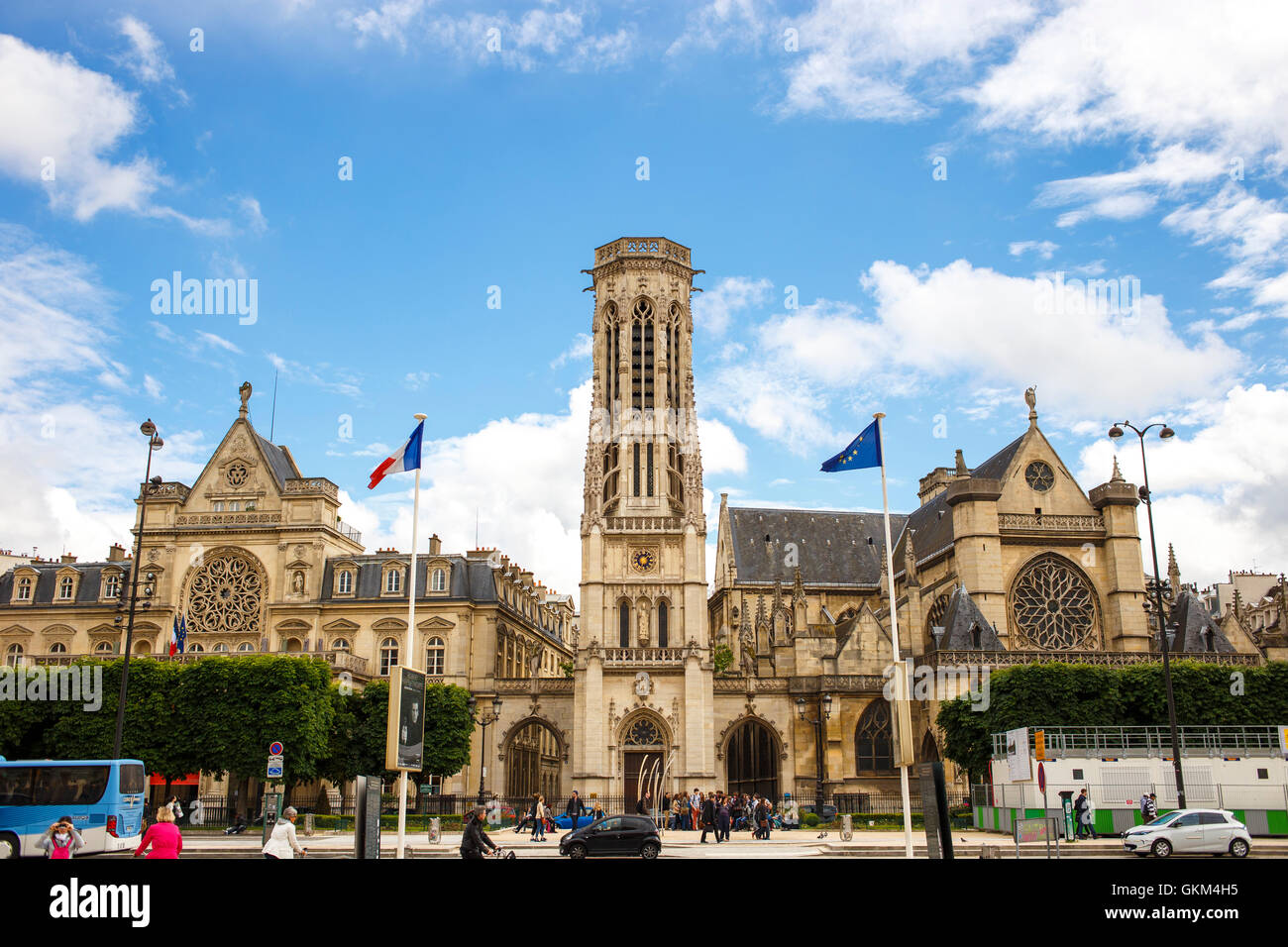 Saint Germain l'Auxerrois Church in front of Louvre Museum, Paris