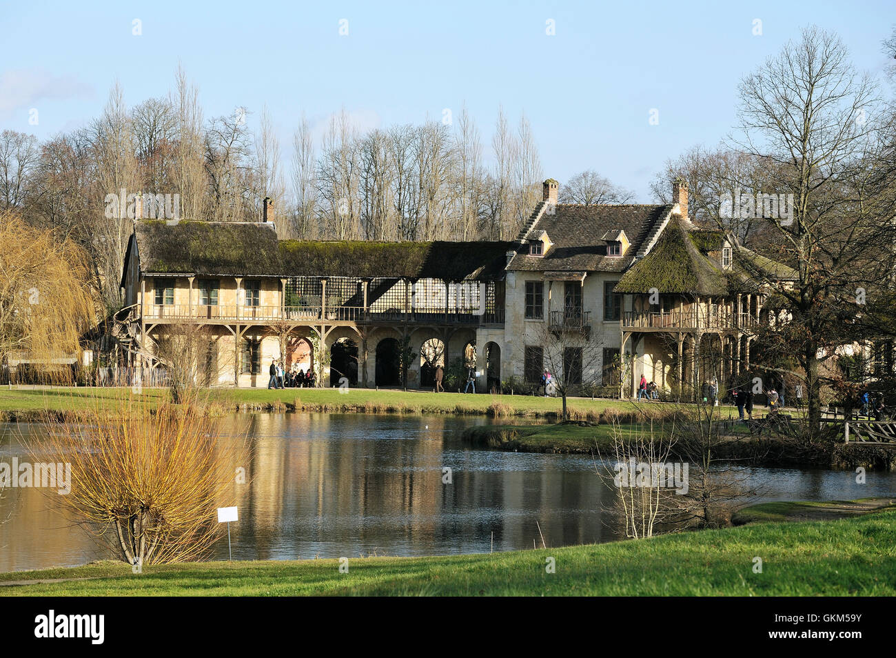 Queen's Hamlet in the park of the castle of Versailles Stock Photo Alamy