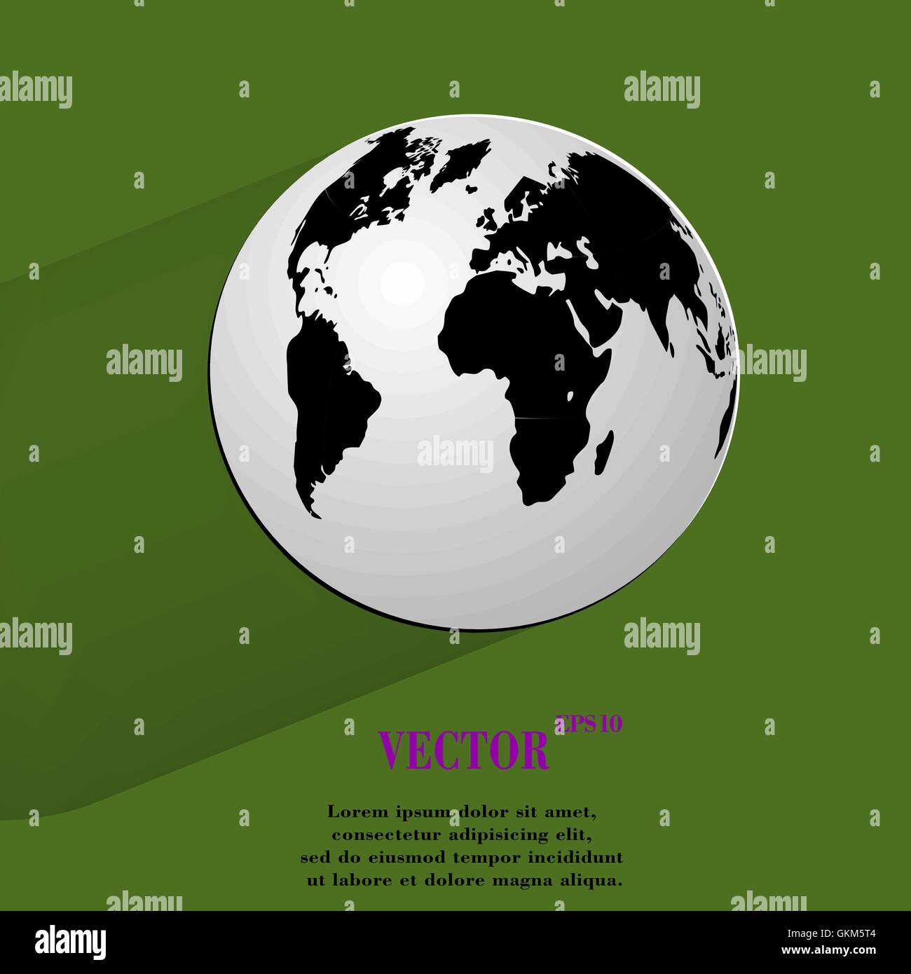 World map web icon, flat design Stock Vector Image & Art - Alamy
