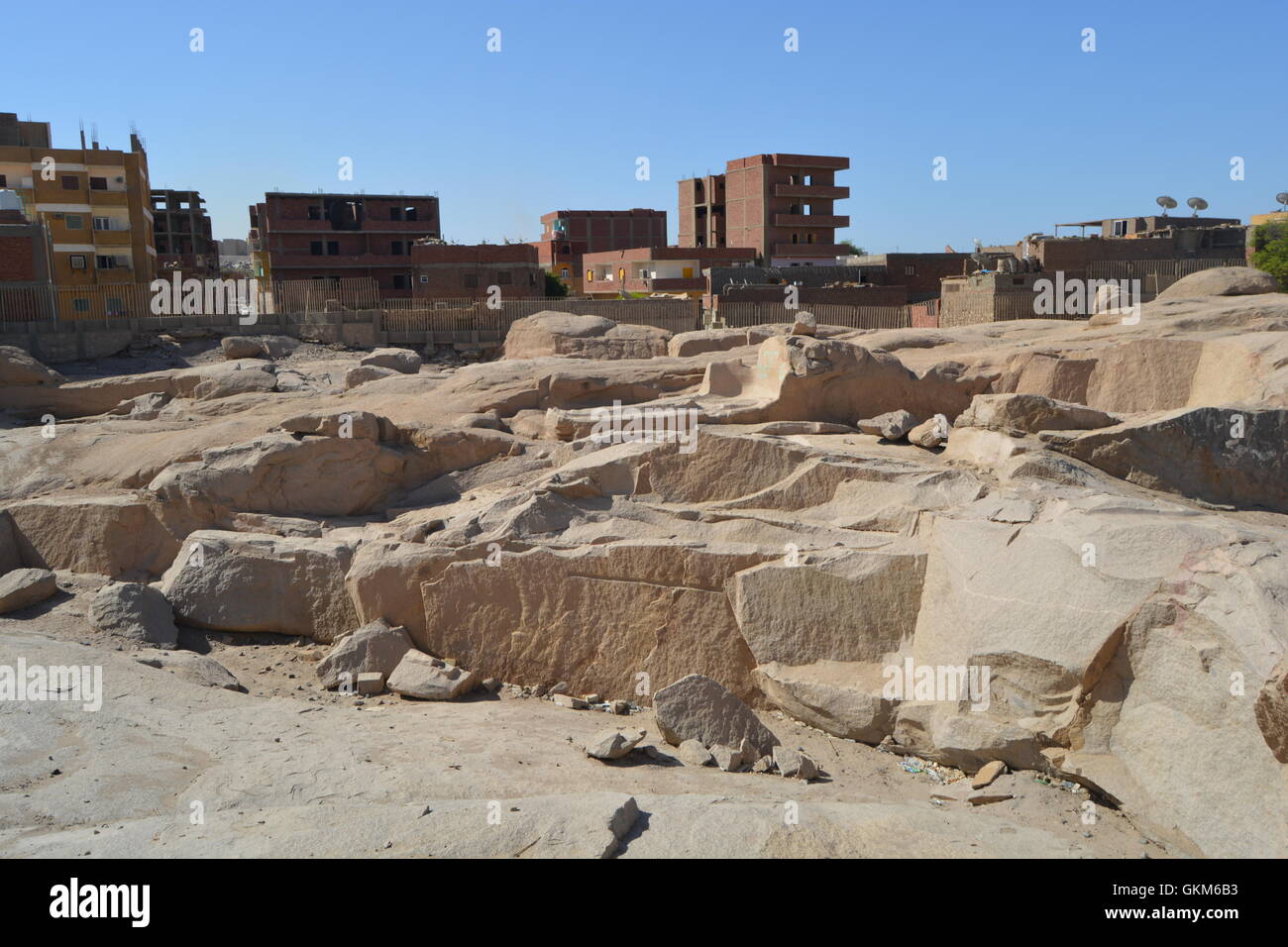 Unfinished obelisk Aswan, Egypt Stock Photo