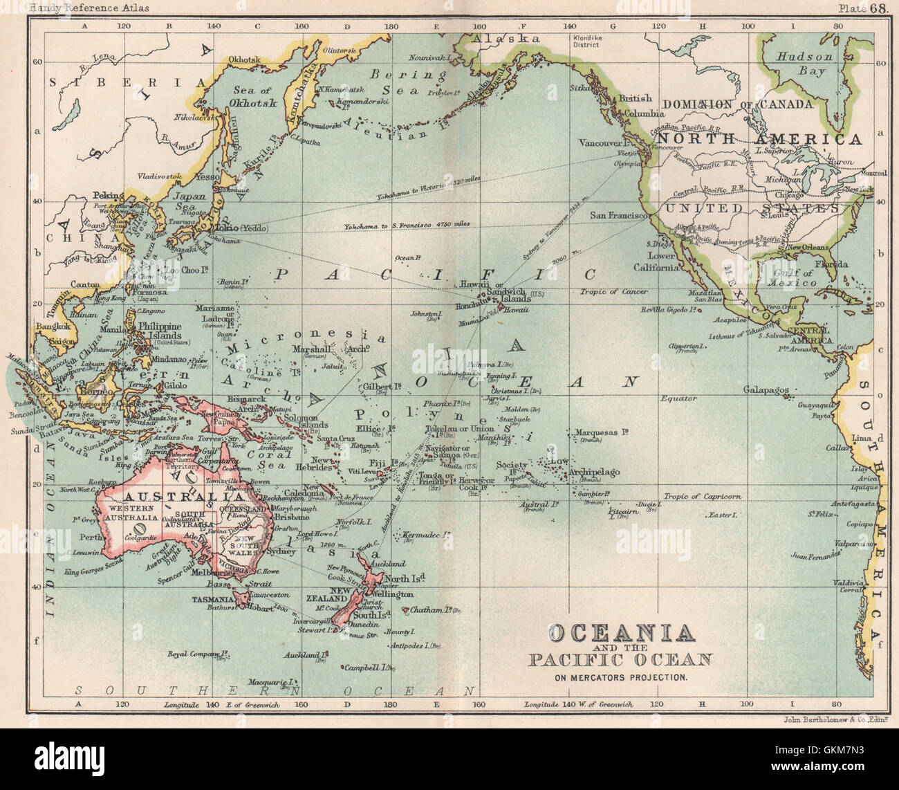 Australasia map hi-res stock photography and images - Alamy