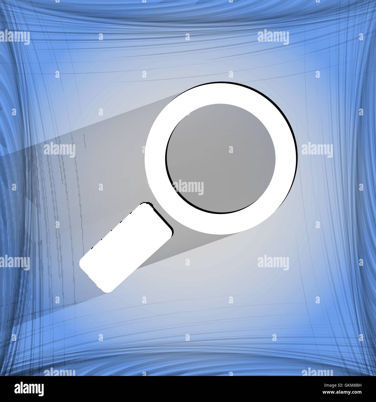 Search magnifier. Flat modern web design on a flat geometric abstract ...