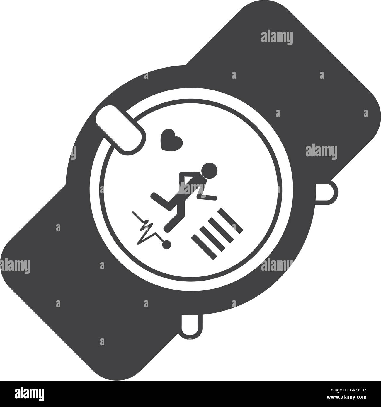 watch healthy lifestyle gym design Stock Vector Image & Art - Alamy