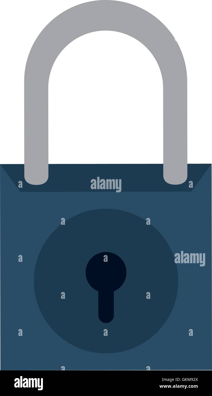 padlock blue security design Stock Vector Image & Art - Alamy