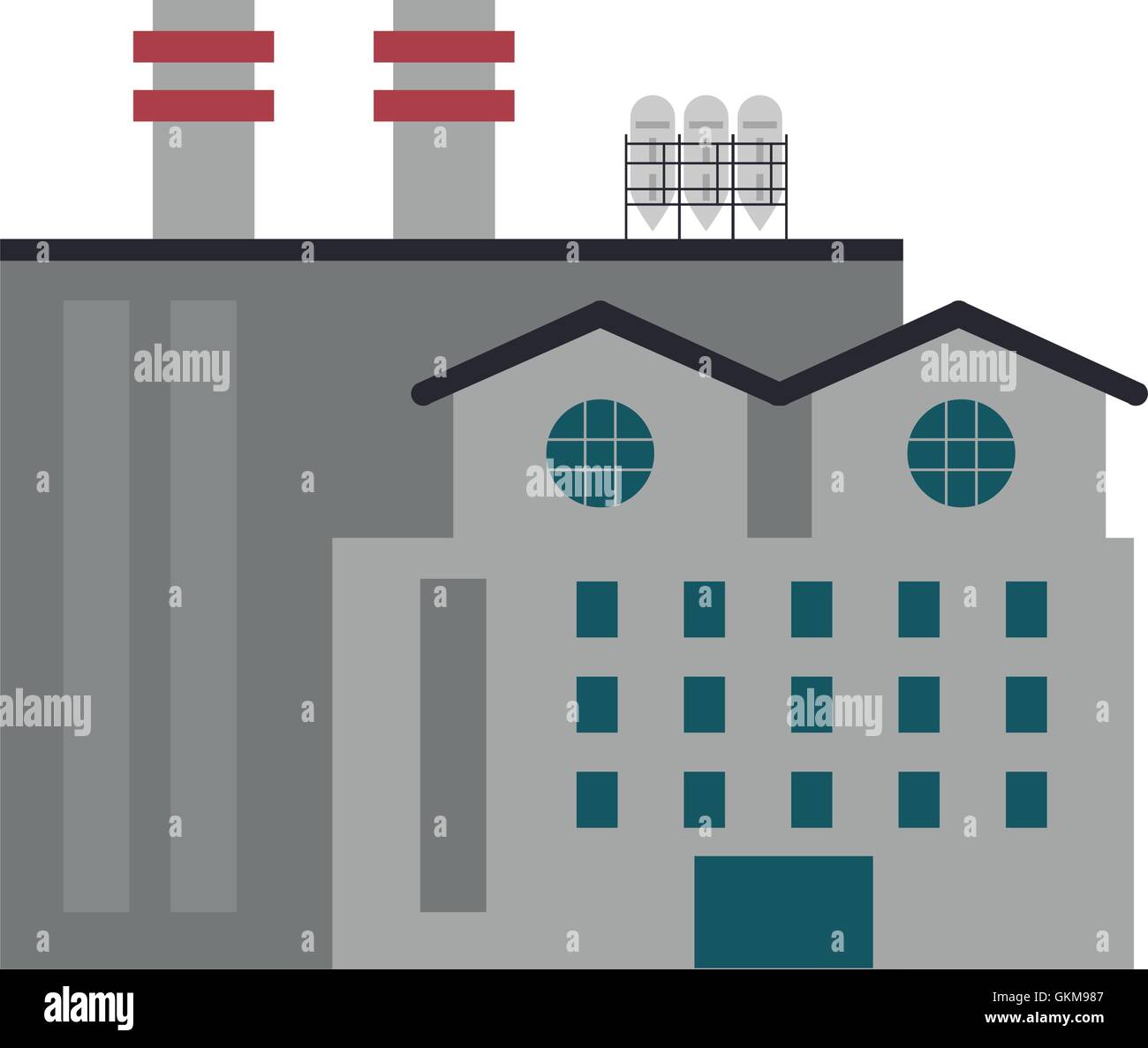 building plant industry design Stock Vector Image & Art - Alamy