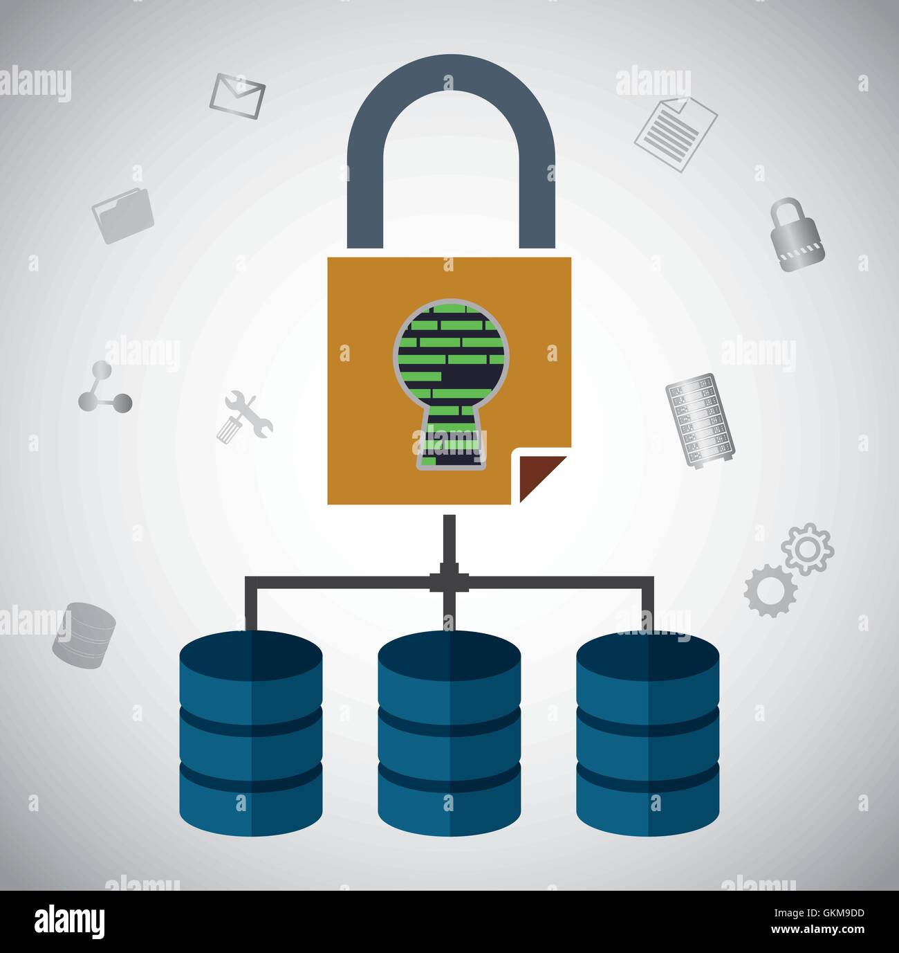 Web hosting padlock design Stock Vector Image & Art - Alamy