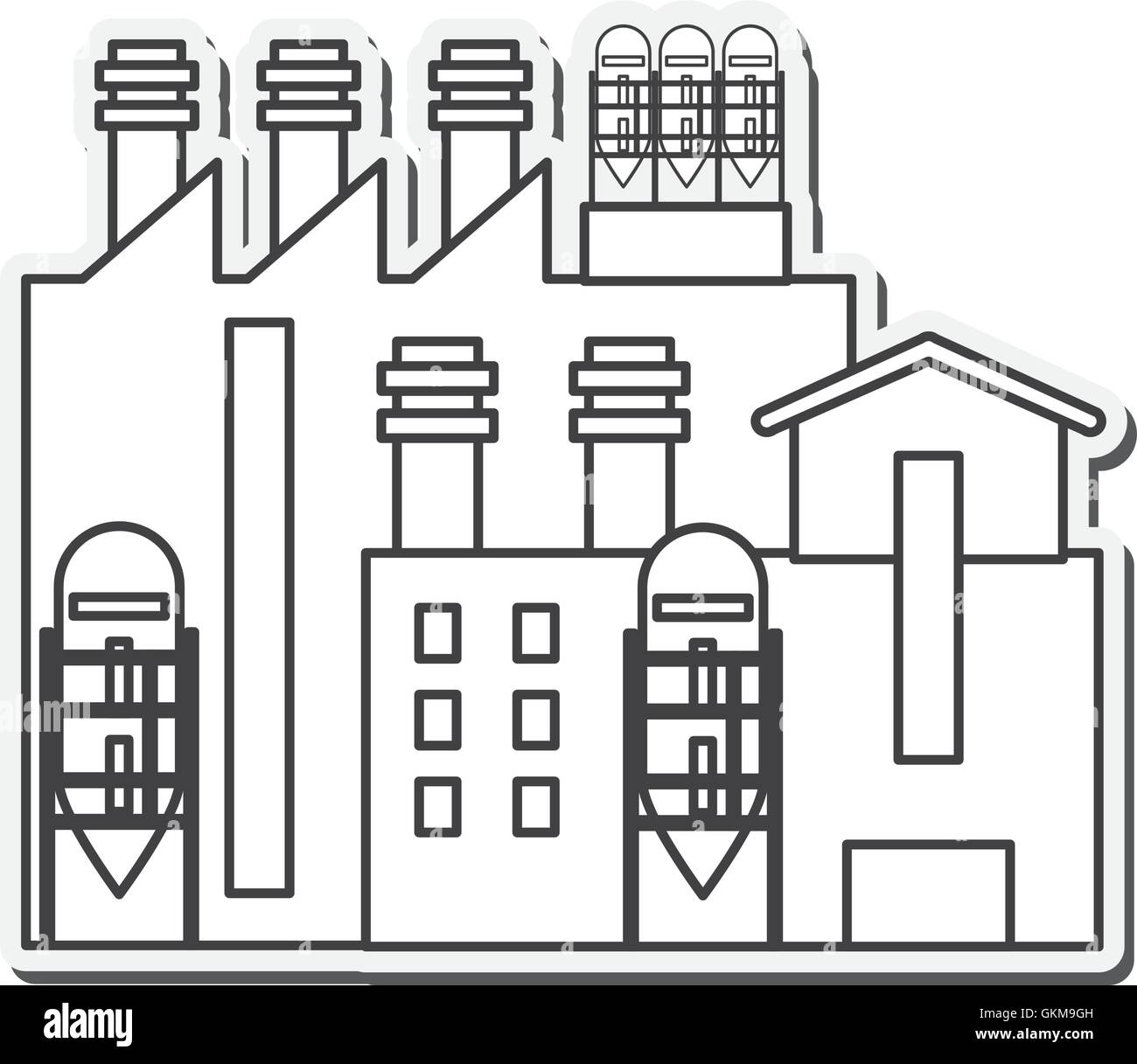building plant industry design Stock Vector Image & Art - Alamy
