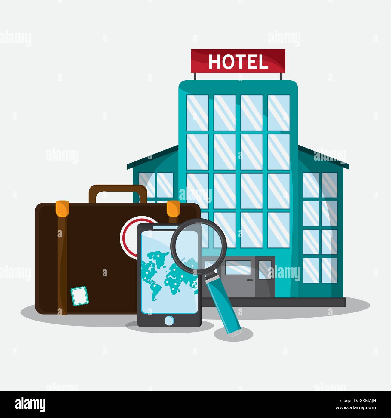 time to travel vacation hotel design Stock Vector Image & Art - Alamy