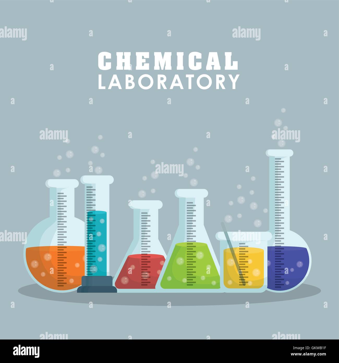 Lab Graphci Graphic design of Chemical Laboratory , vector illustration Stock ...