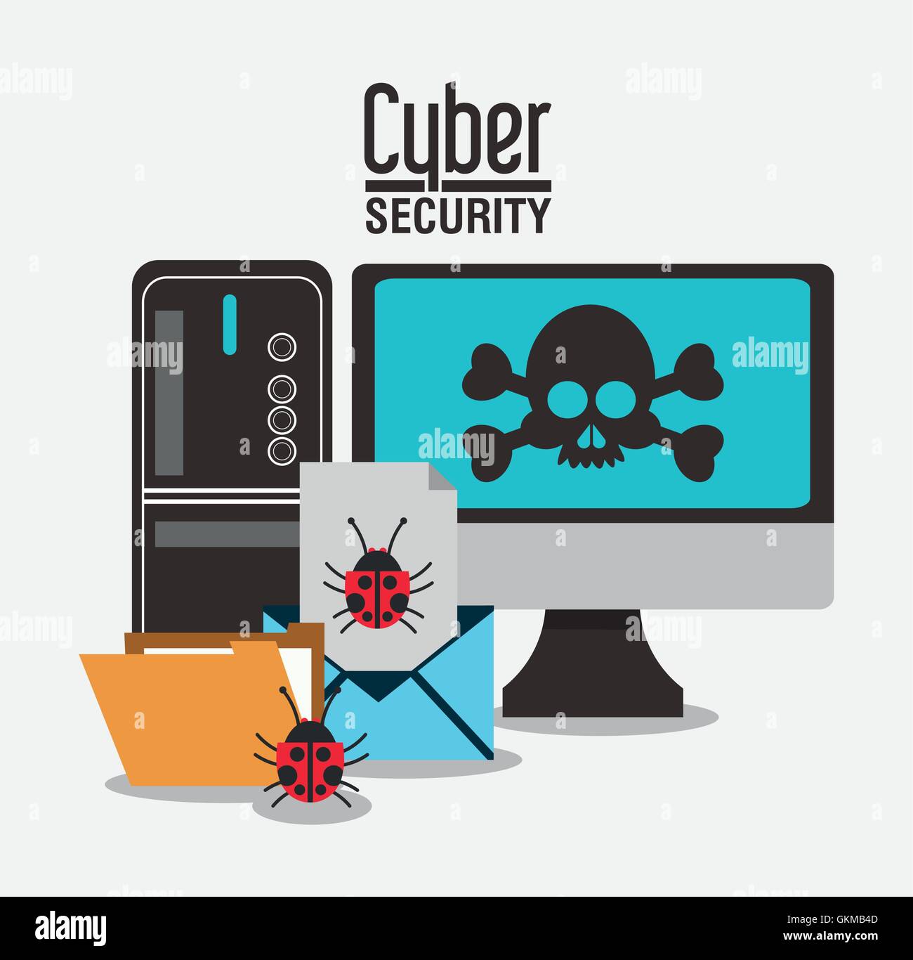cyber security system computer design Stock Vector Image & Art - Alamy