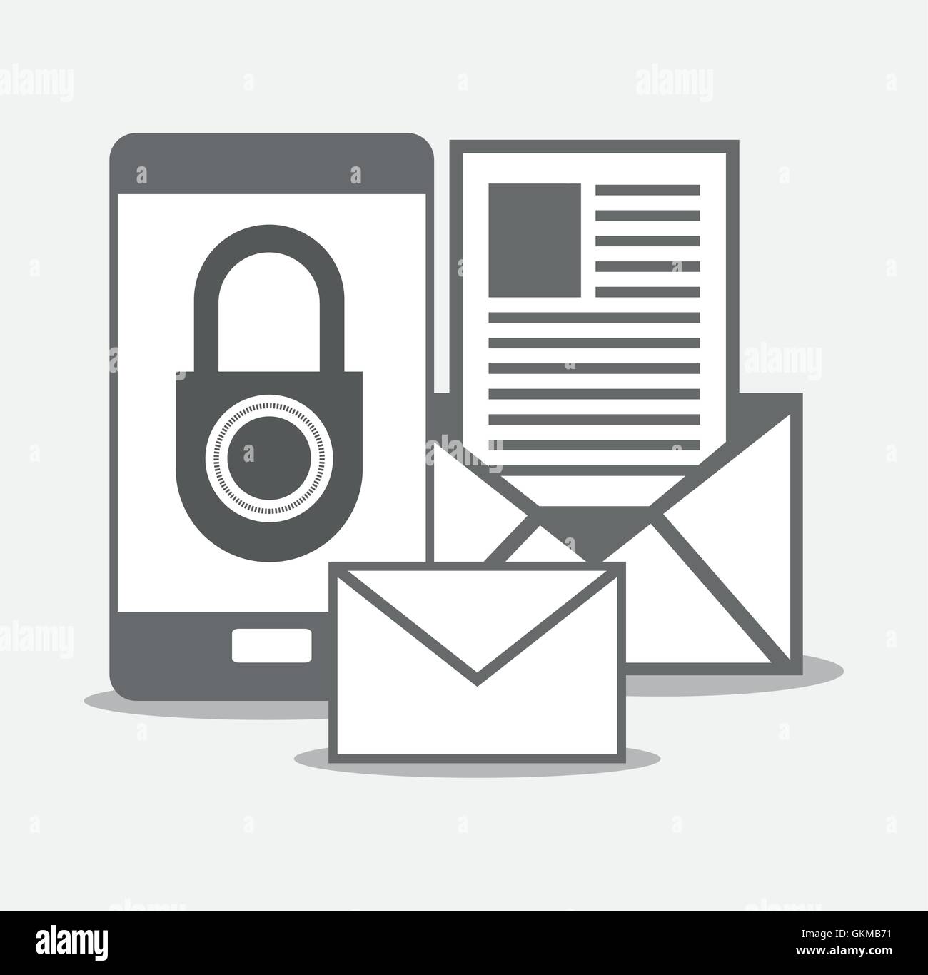 cyber security system smartphone design Stock Vector Image & Art - Alamy