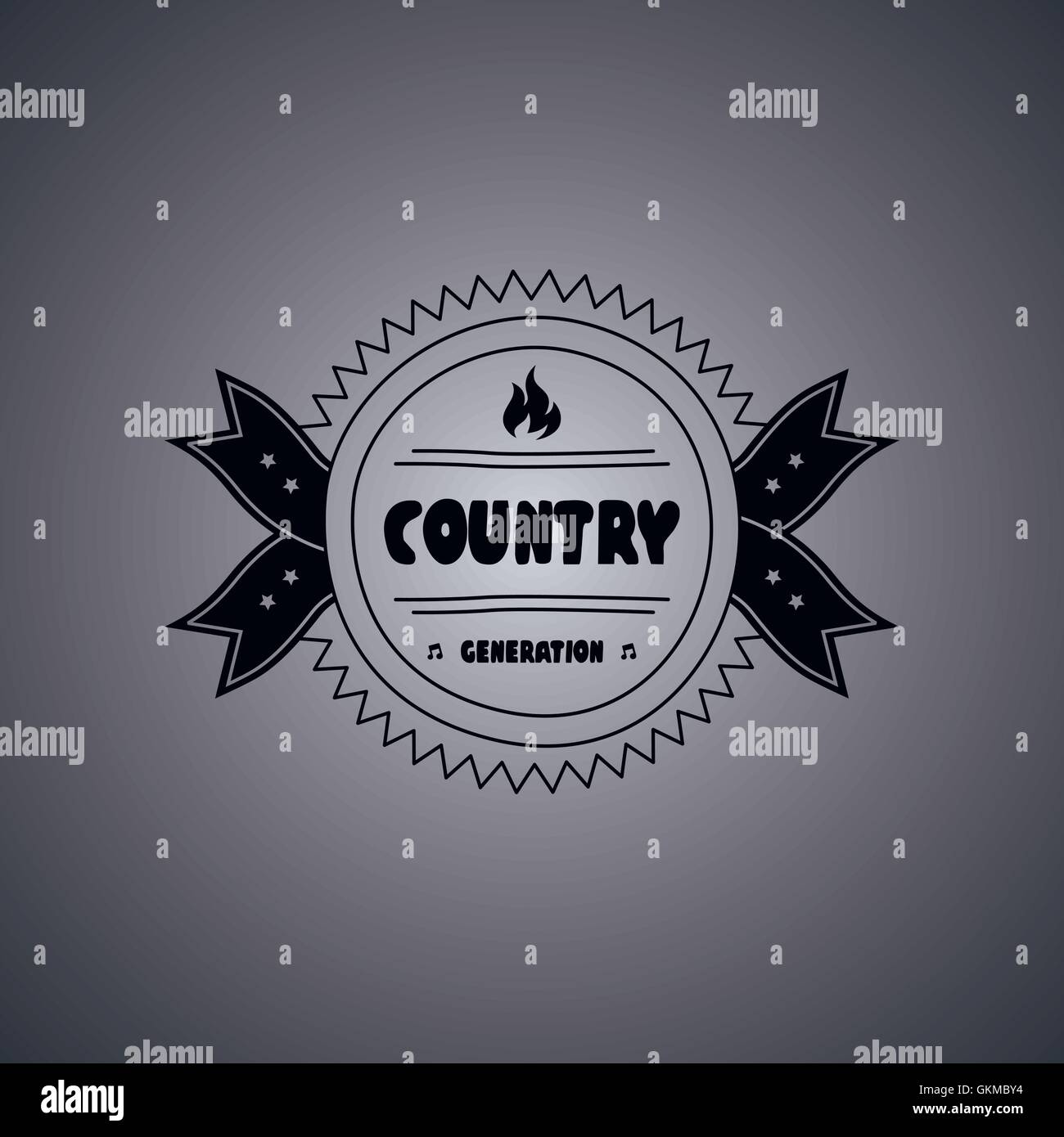 music label sticker Stock Vector Image & Art - Alamy