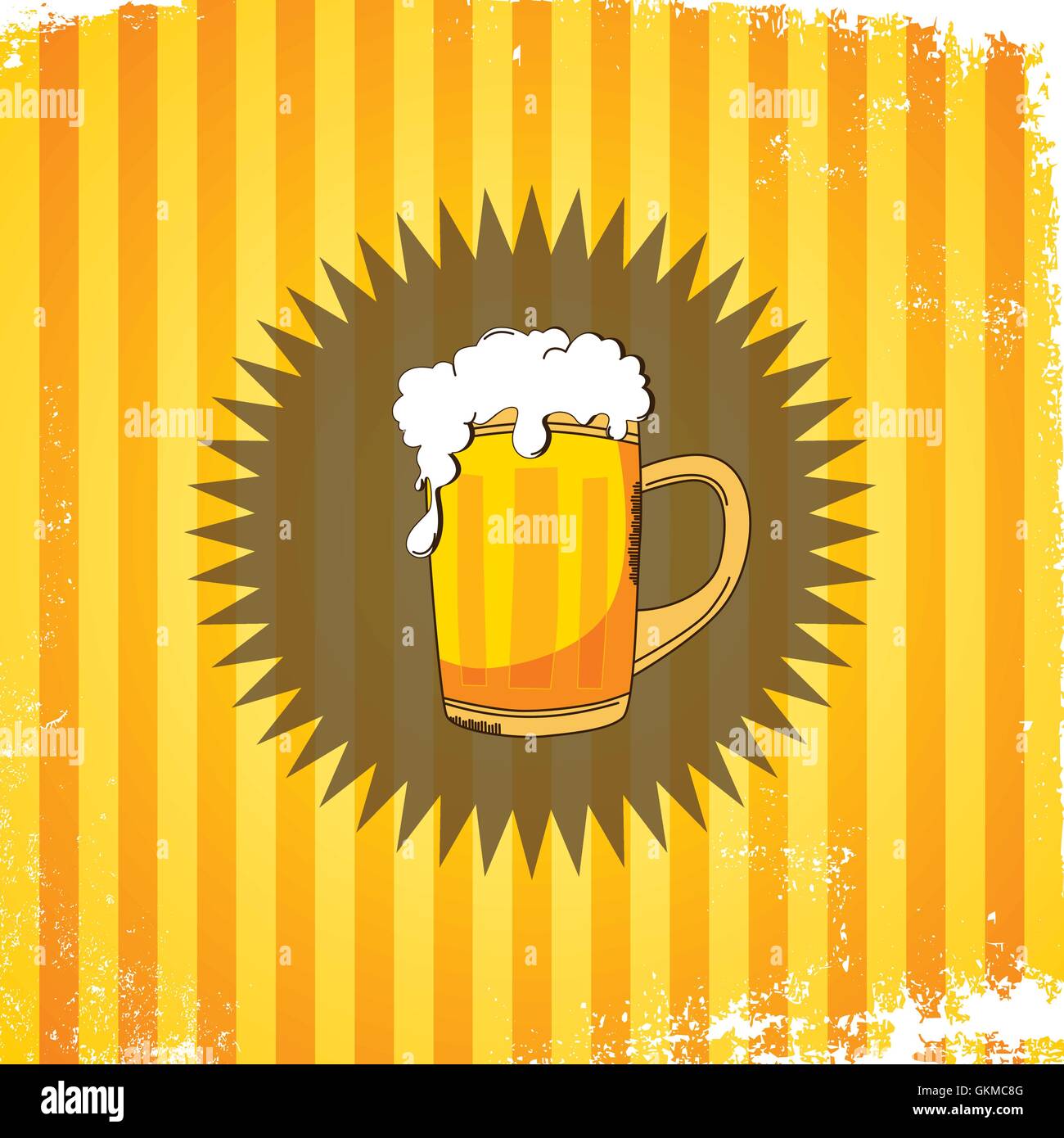 Fresh cold draft beer Stock Vector Images - Alamy