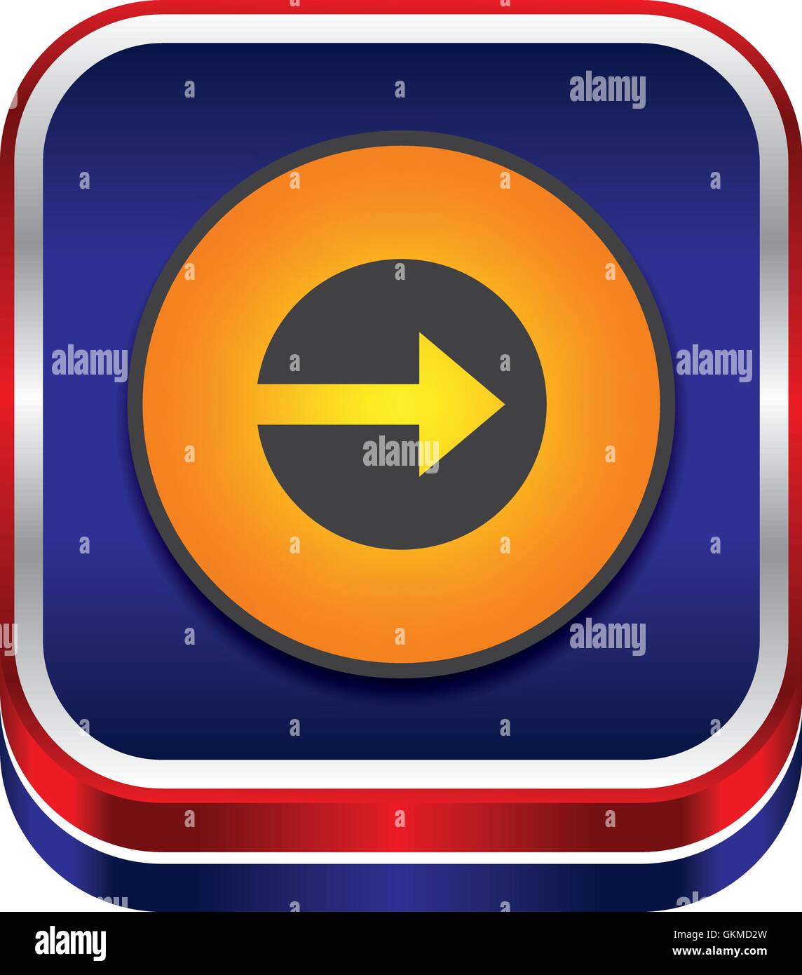 arrow icon button Stock Vector Image & Art - Alamy
