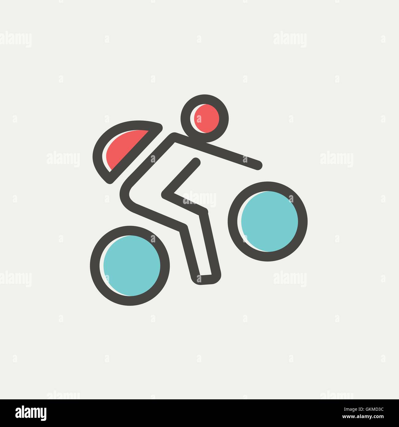 Mountain biker Stock Vector Images - Alamy