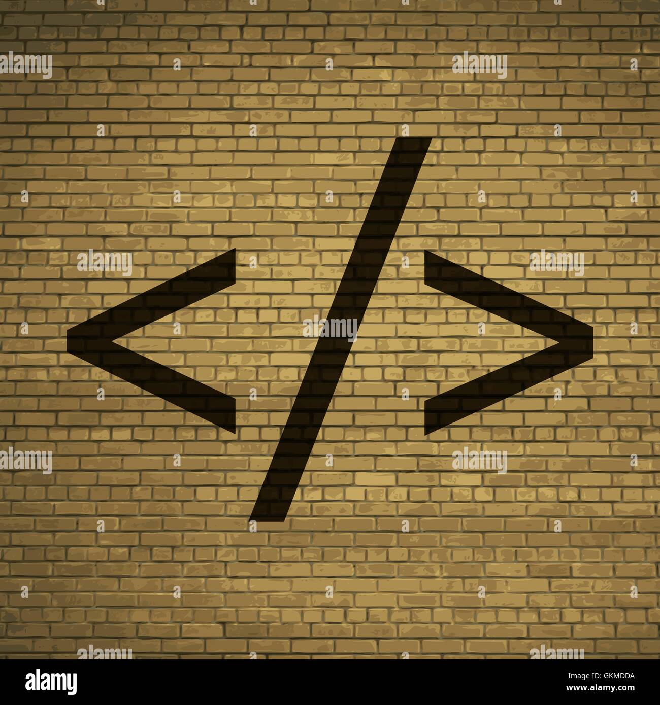 Programming code icon symbol Flat modern web design with long shadow ...