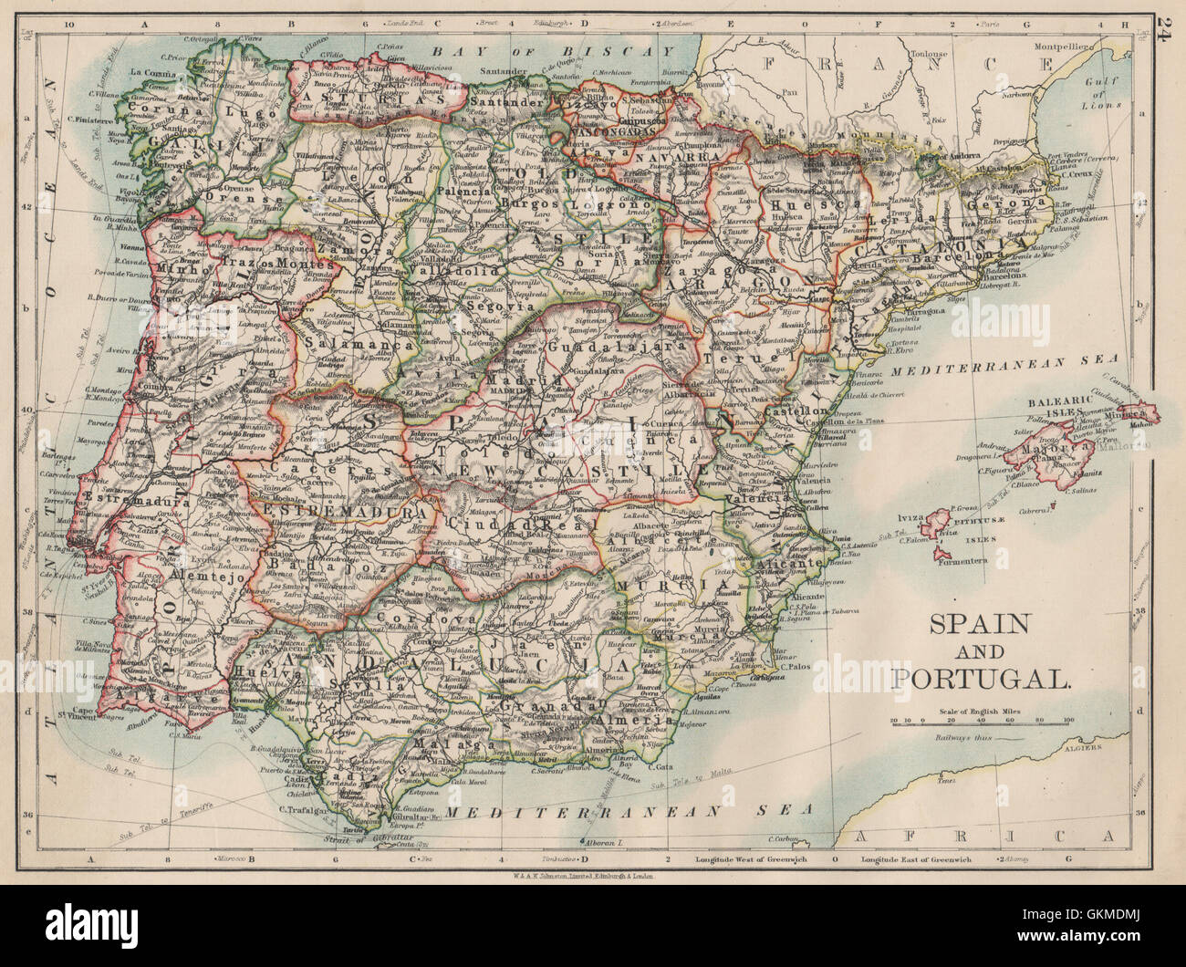 Map of the Provinces of Portugal - Províncias de Portugal