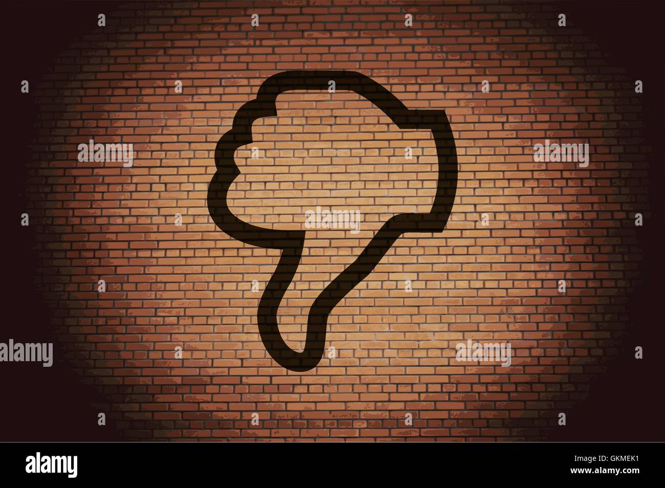 Dislike, Thumb down icon symbol Flat modern web design with long shadow ...