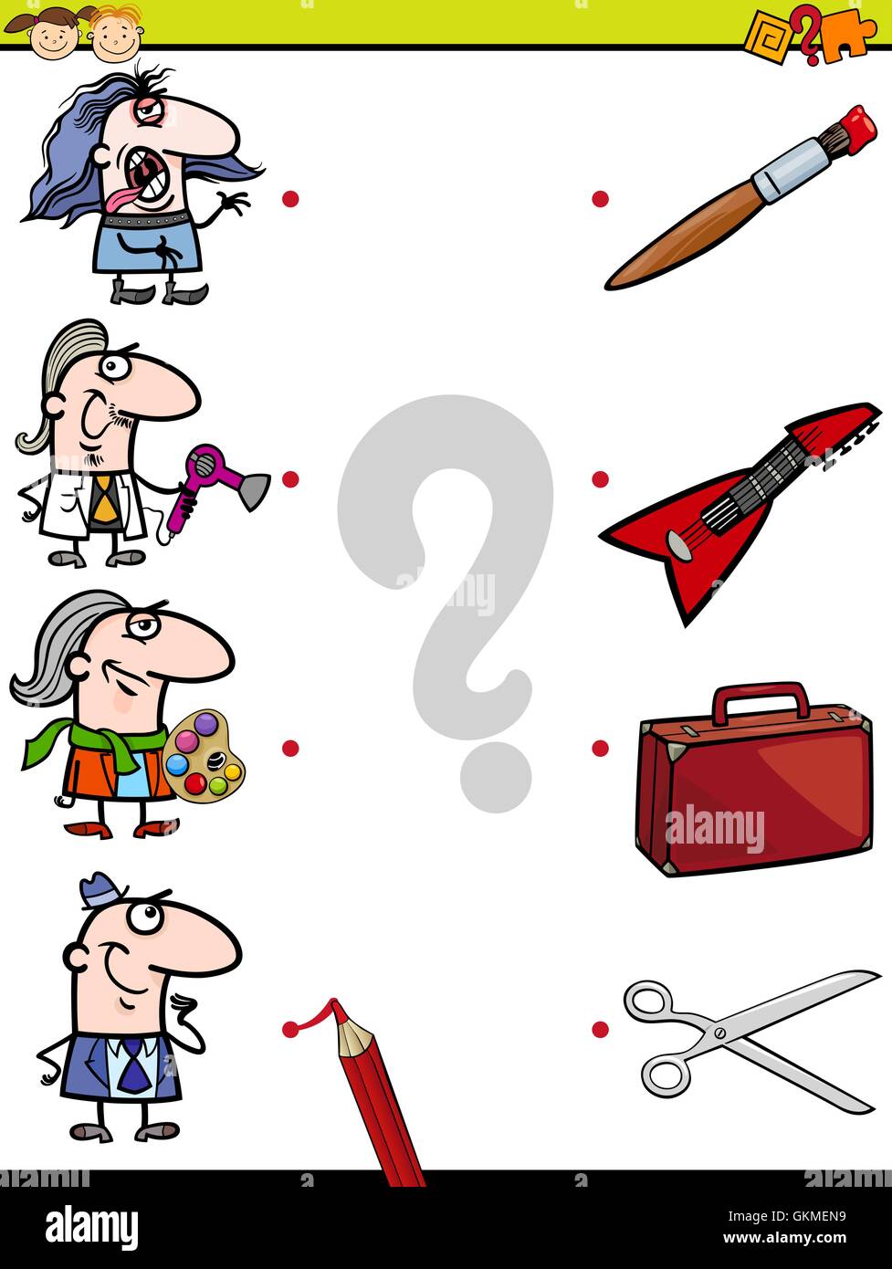 match elements education game Stock Vector Image & Art Alamy