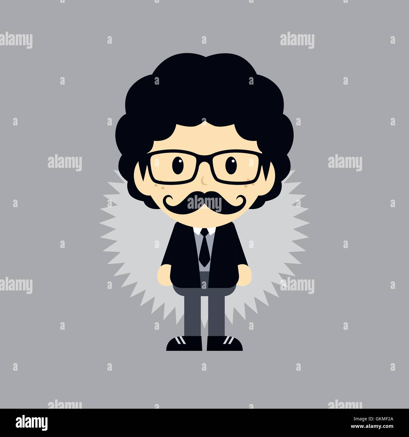 Mustache Photos: Handlebar Mustache Cartoon Guy