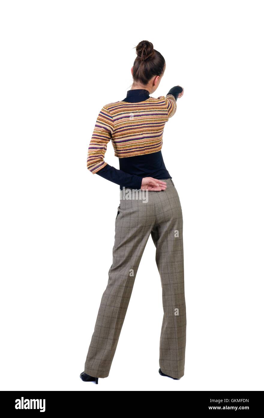 Woman trousers rear view Cut Out Stock Images & Pictures - Alamy