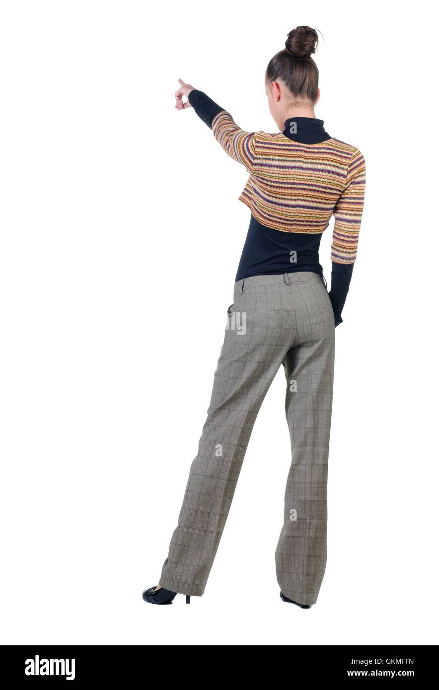 Woman trousers rear view Cut Out Stock Images & Pictures - Alamy