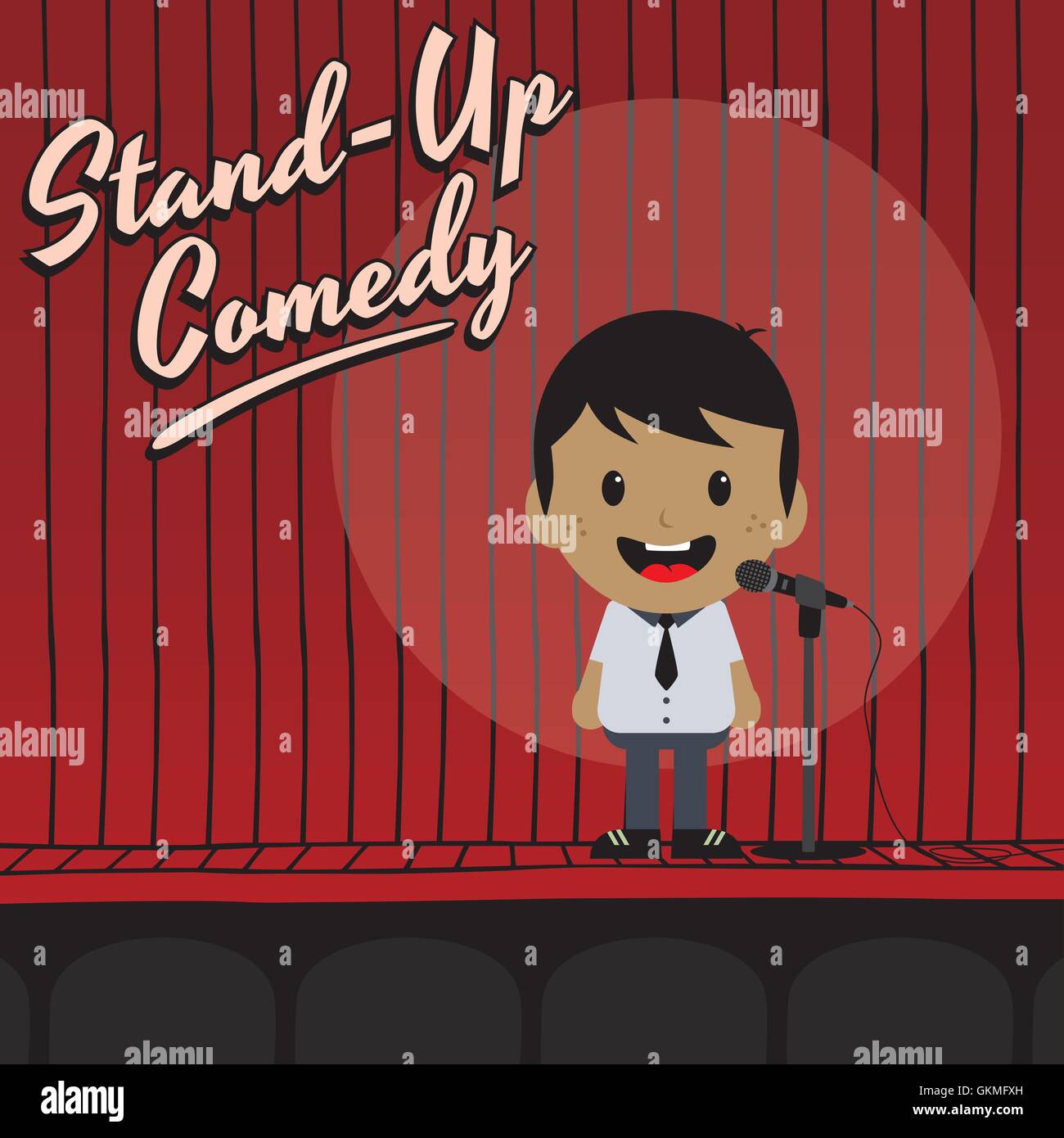 male stand up comedian cartoon character Stock Vector Image & Art Alamy