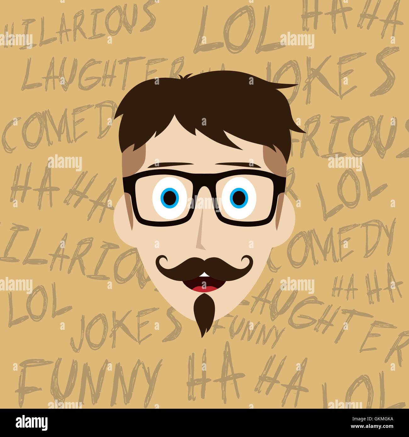 funny laughing guy Stock Vector Image & Art Alamy