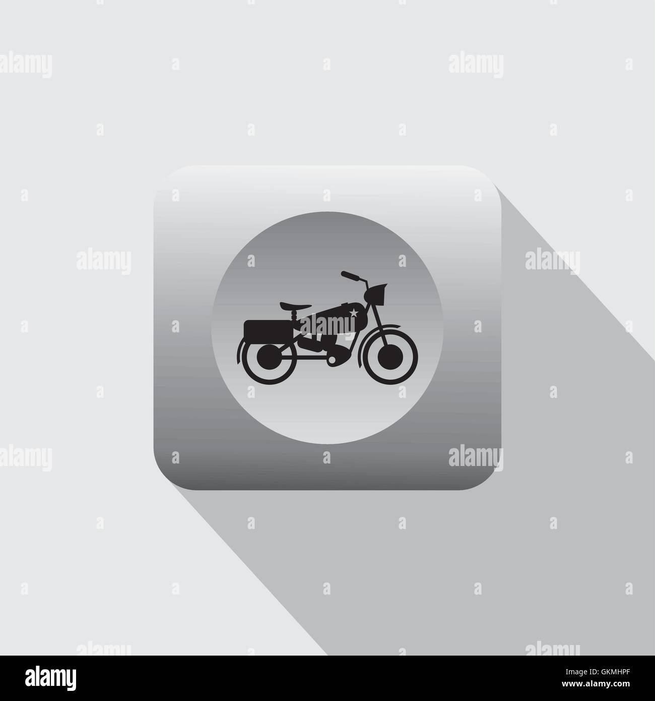 chopper motorcycle icon Stock Vector