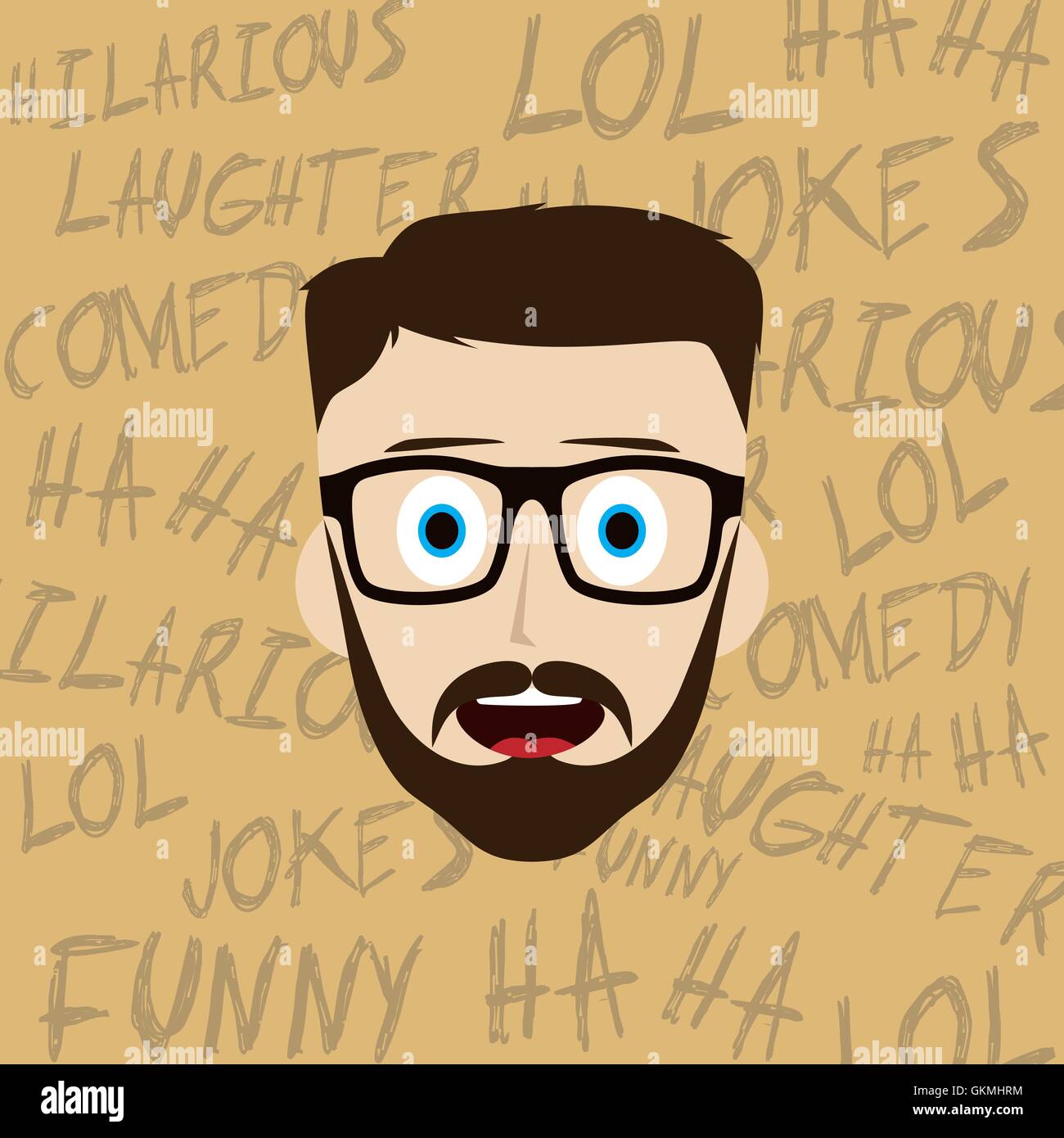 funny laughing guy Stock Vector Image & Art Alamy