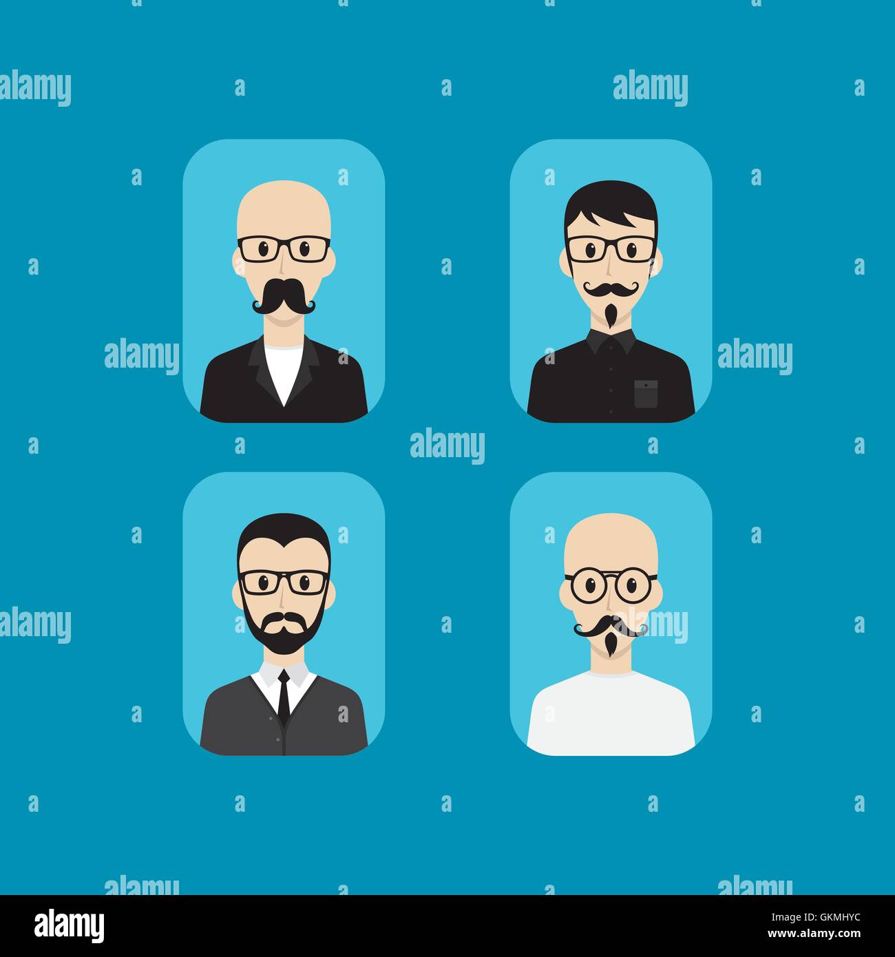 avatar portrait cartoon Stock Vector