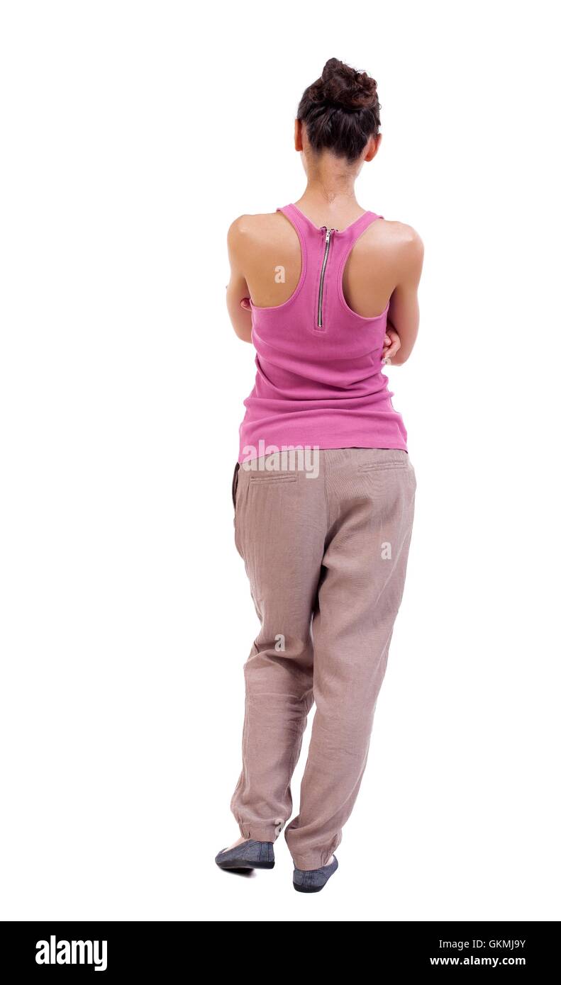 Portrait girl thinking standing behind Cut Out Stock Images & Pictures -  Page 3 - Alamy