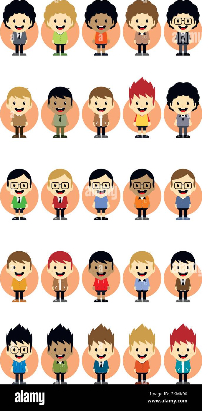 adorable boy cartoon character Stock Vector Image & Art - Alamy