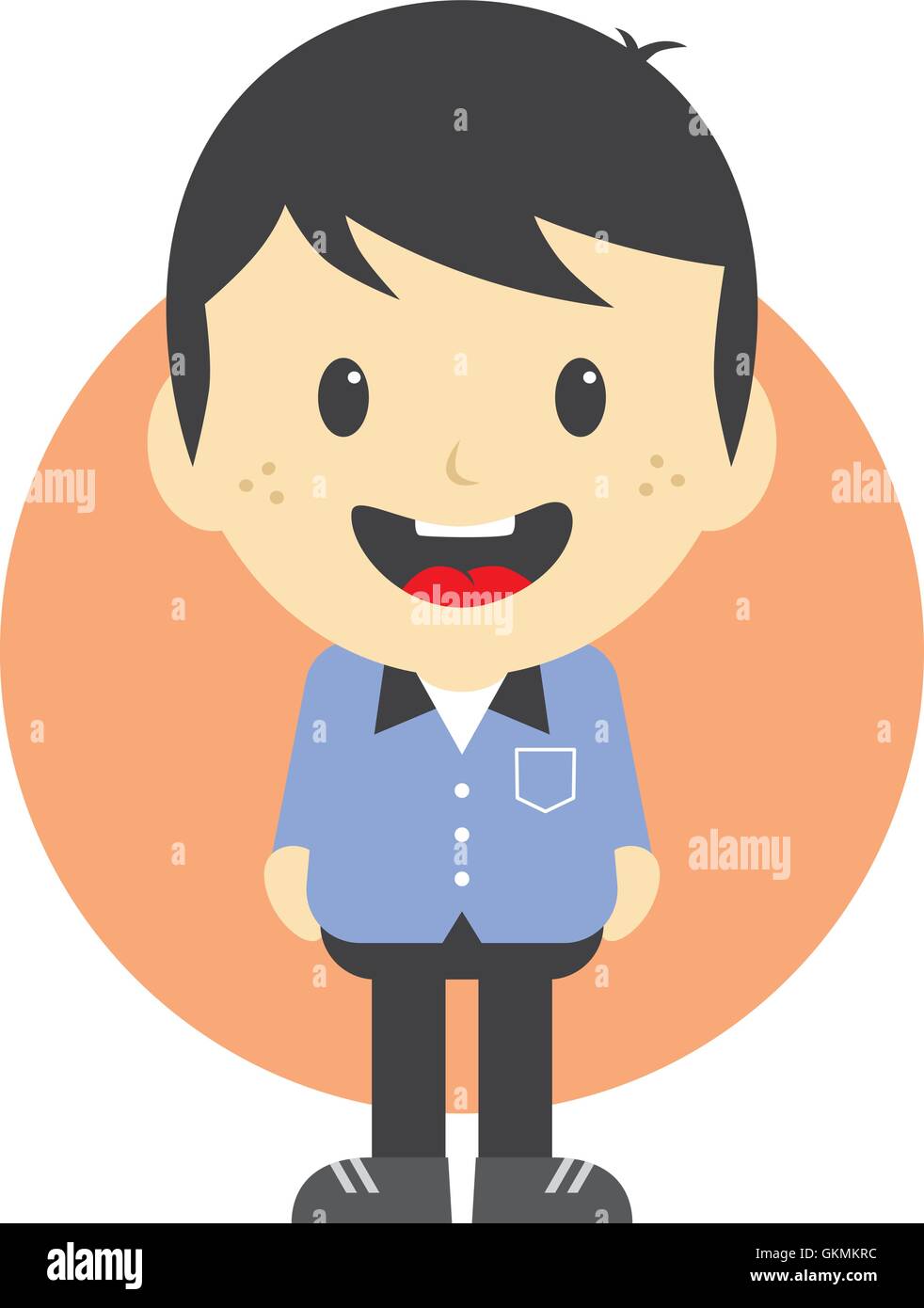 Adorable Boy Cartoon Character Stock Vector Image Art Alamy