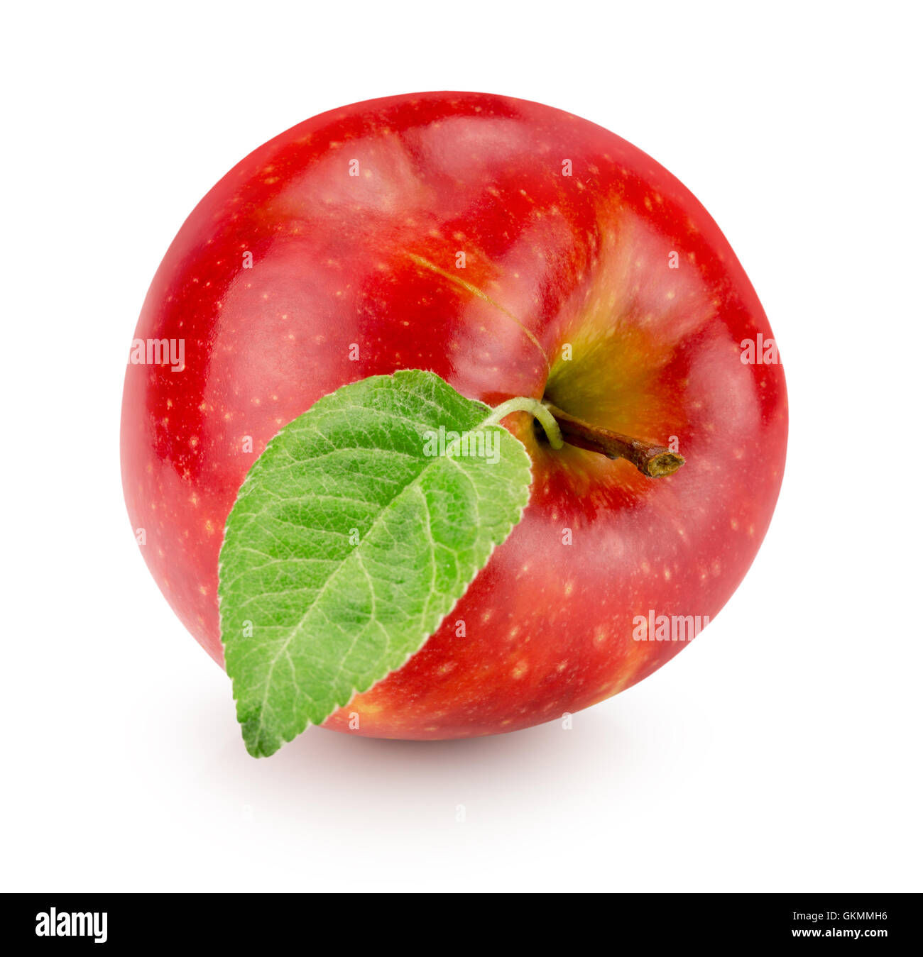 red apple isolated on the white background Stock Photo - Alamy
