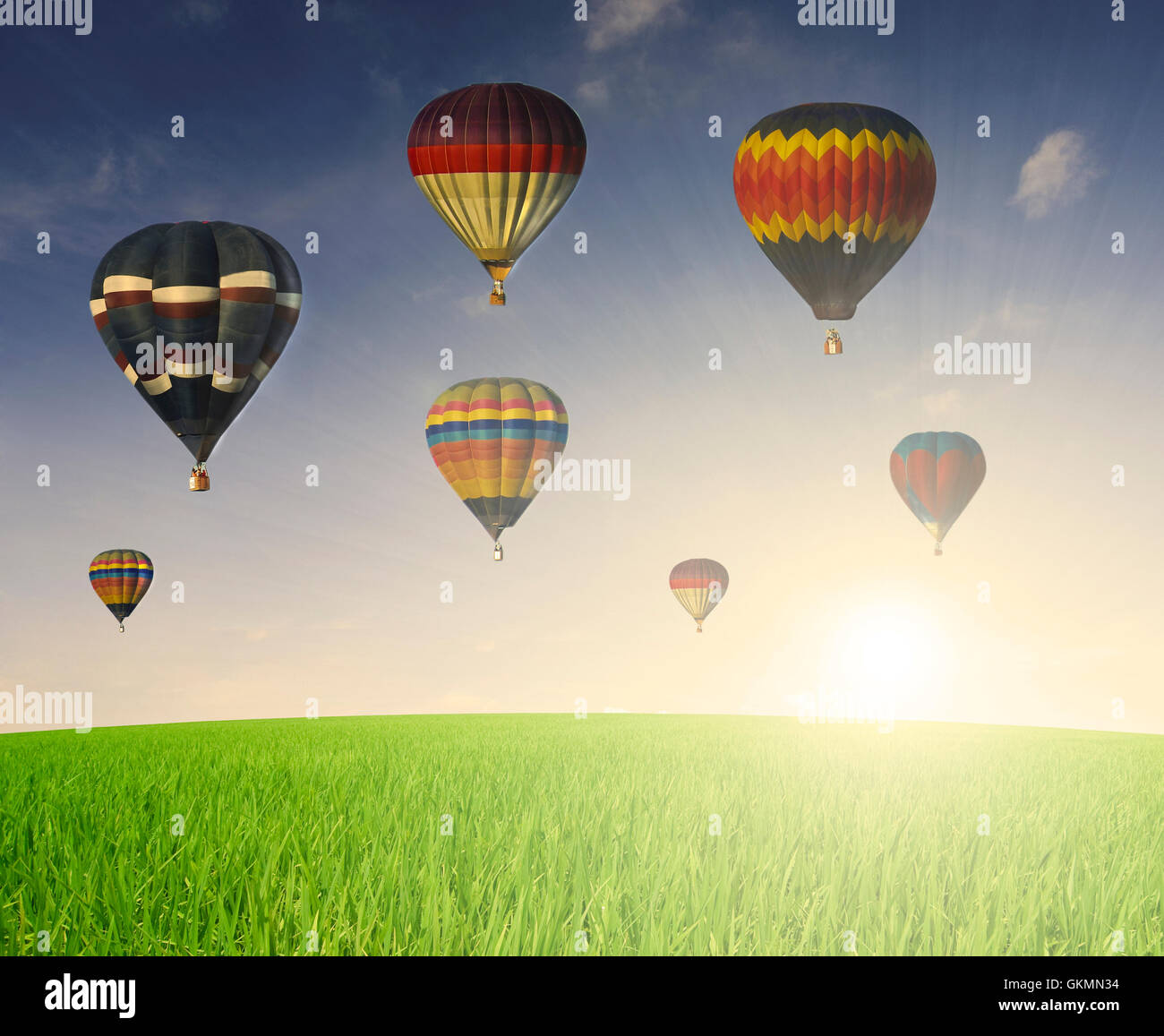hor air baloon Stock Photo