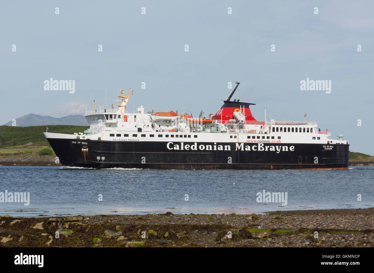 Caledonian MacBrayne operates services to Isle of Mull, Tiree, Coll and Barra out of Oban. Stock Photo