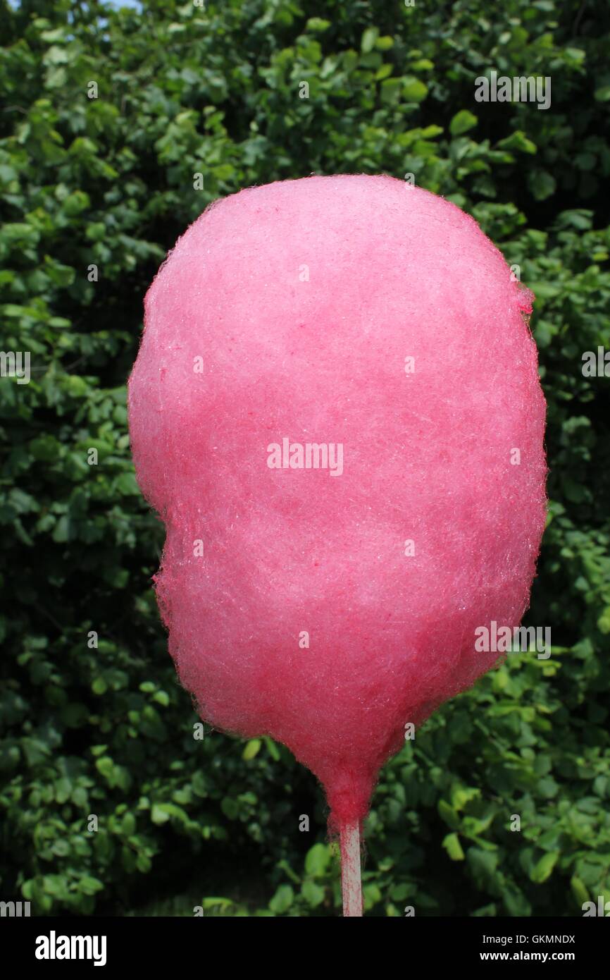 pink candy floss Stock Photo Alamy