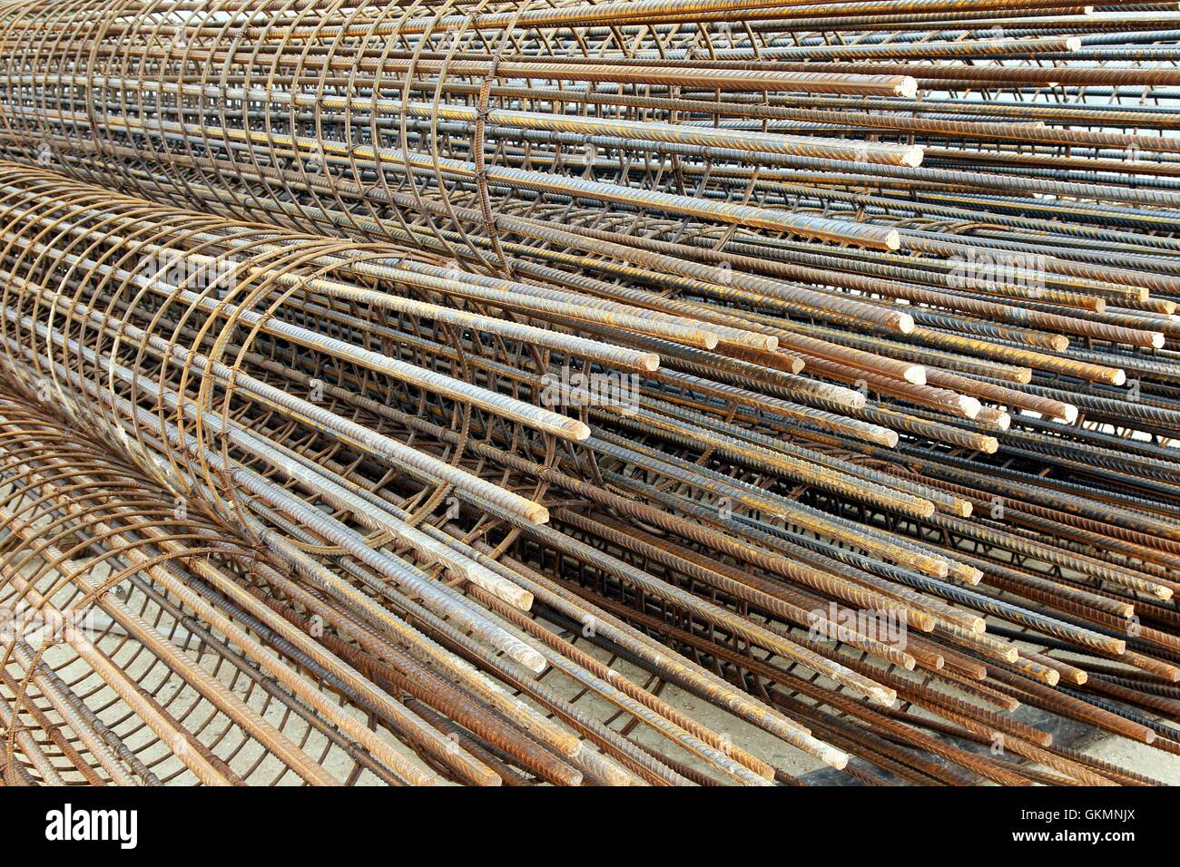 Reinforcing Steel Bar and Rods Stock Photo Alamy