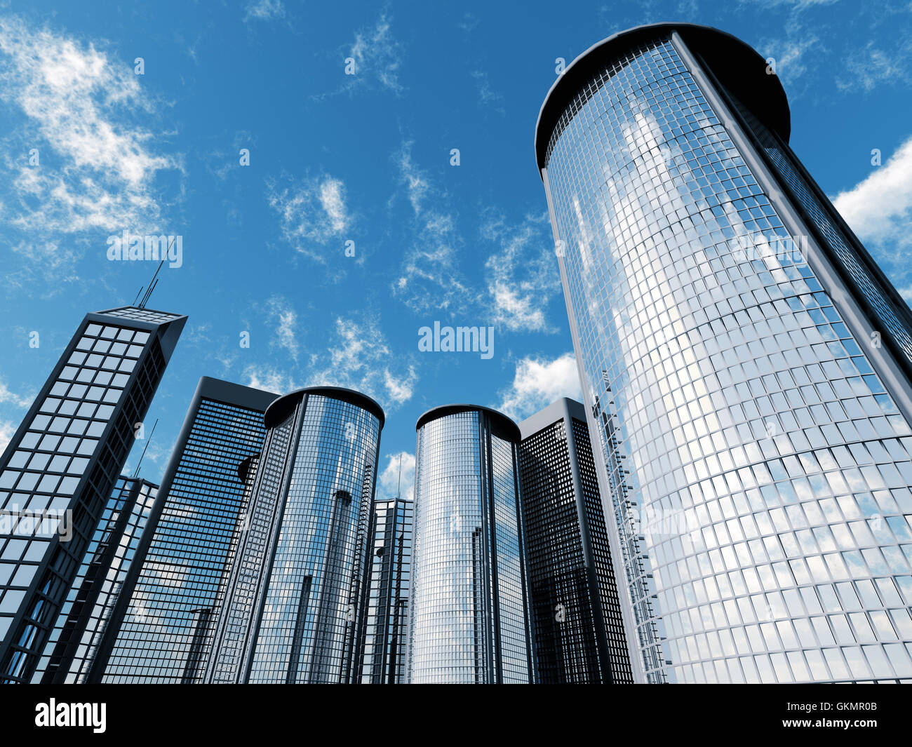 Skyscrapers vector hi-res stock photography and images - Alamy