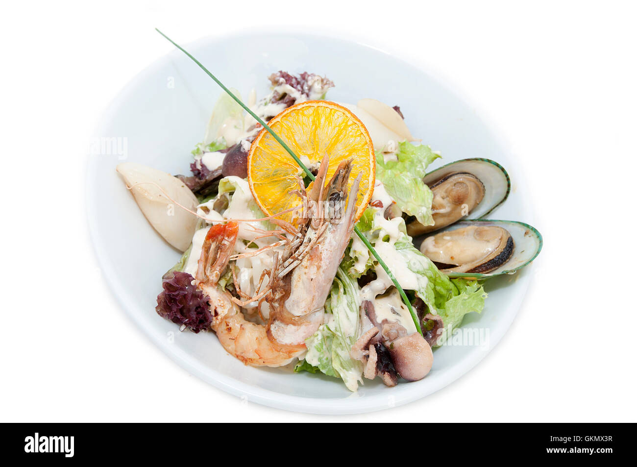 salad with seafood Stock Photo - Alamy